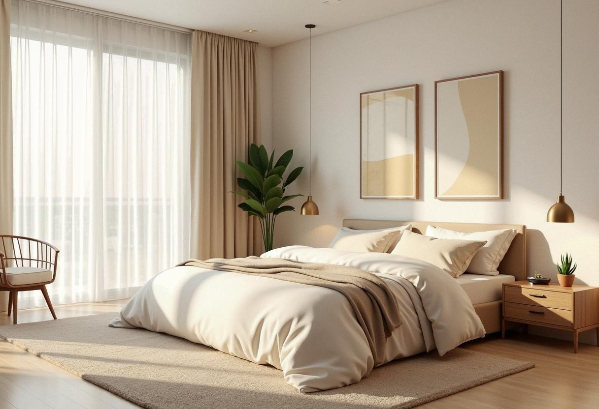 bedroom decor cream