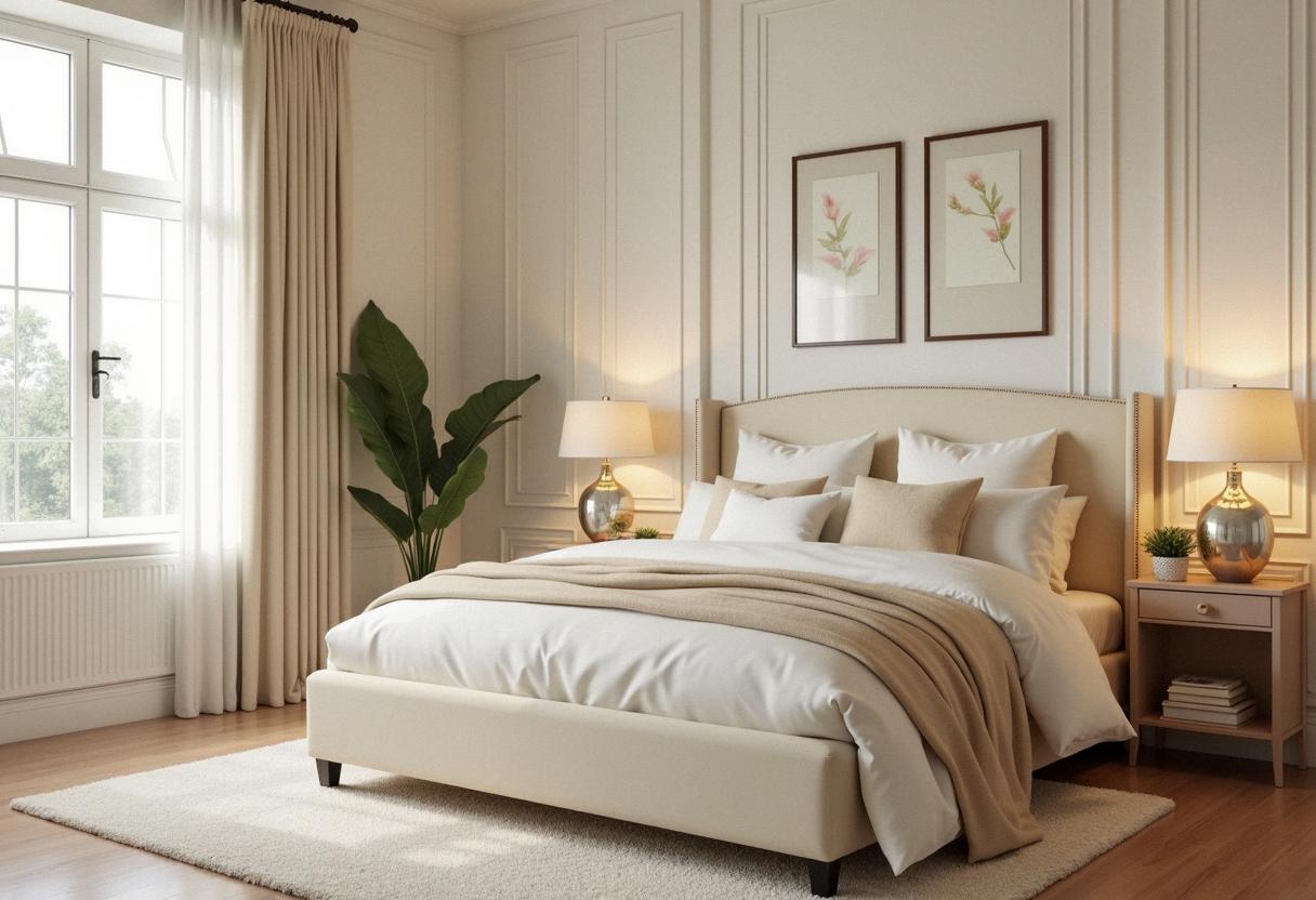 bedroom decor cream