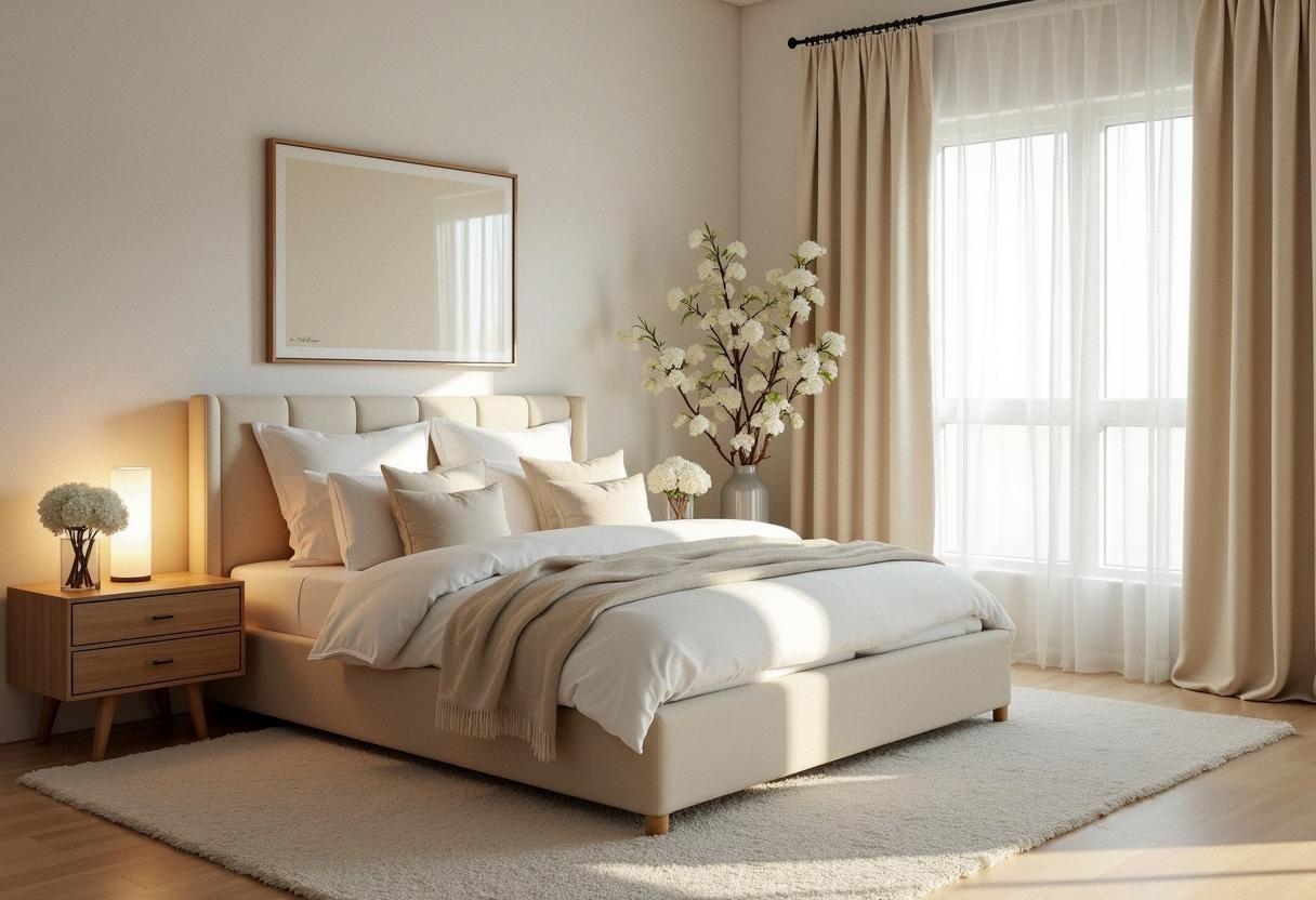 bedroom decor cream