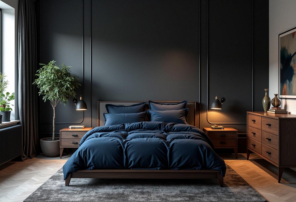 bedroom decor dark furniture