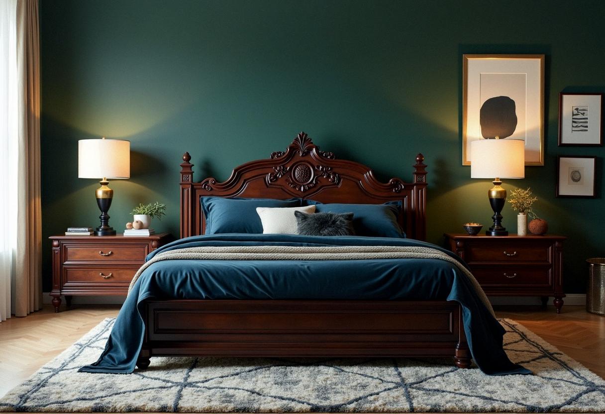 bedroom decor dark furniture