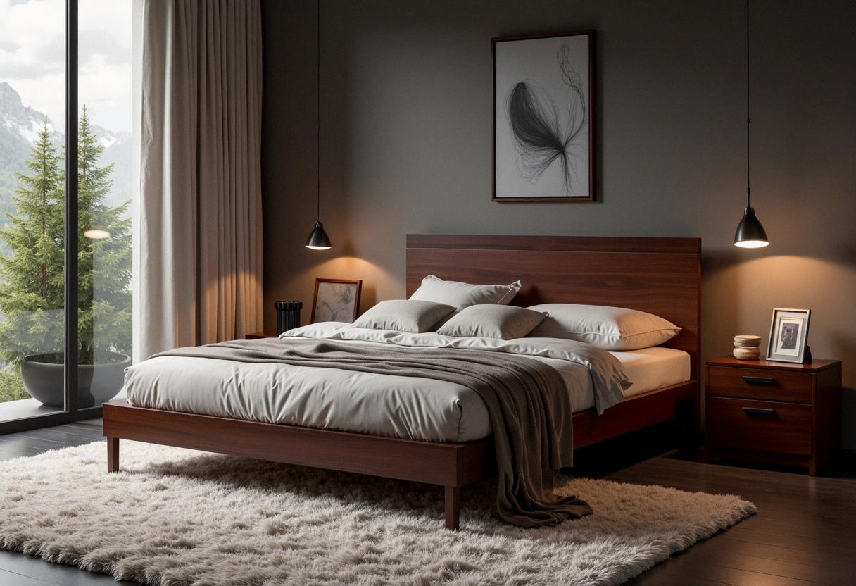 bedroom decor dark furniture