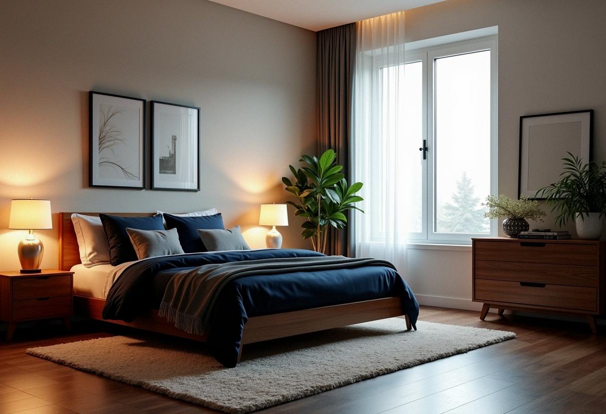 bedroom decor dark furniture