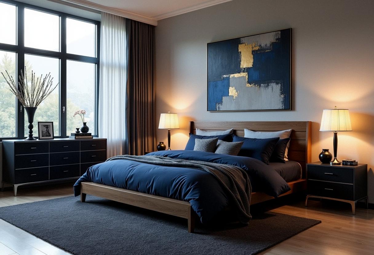 bedroom decor dark furniture