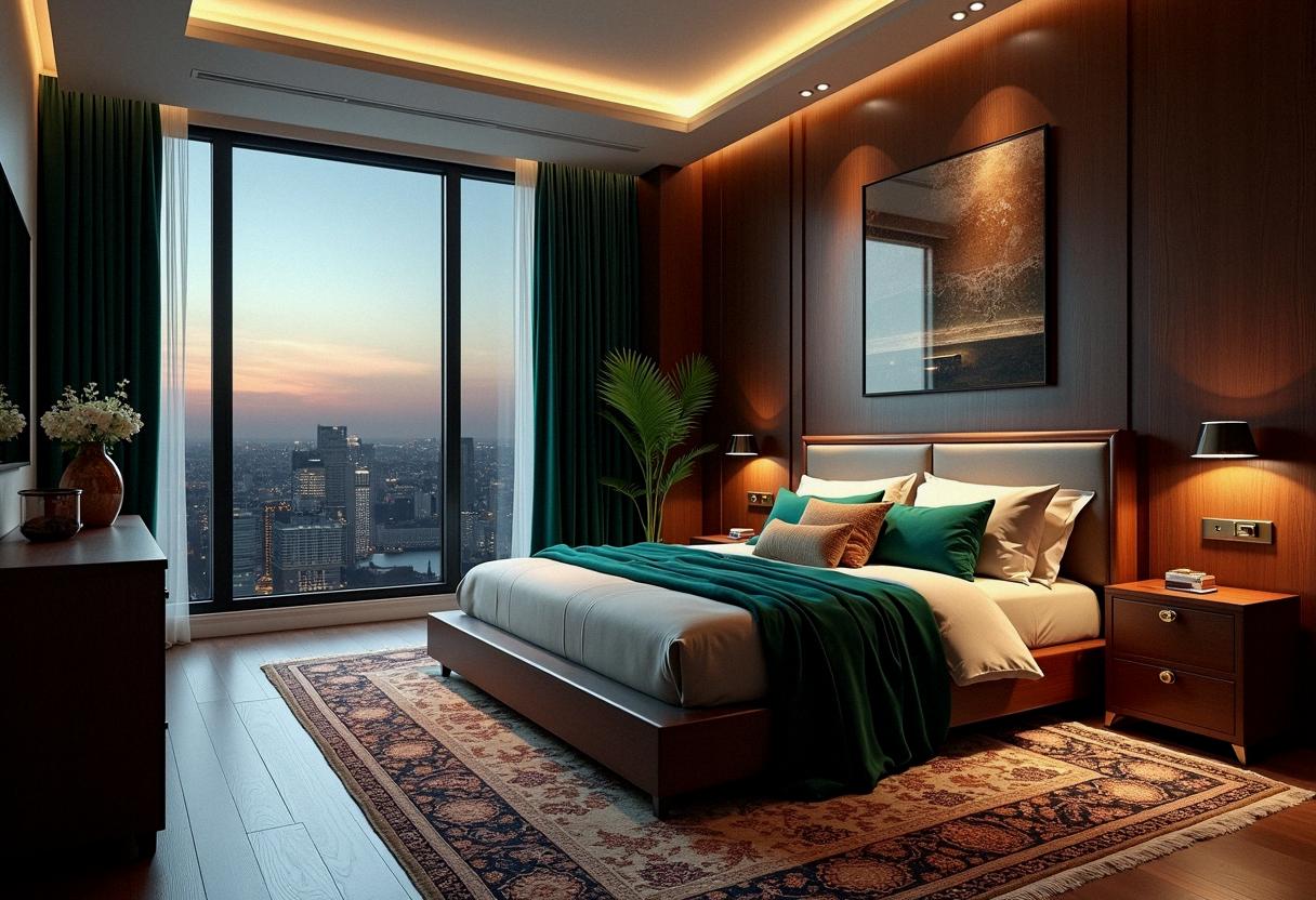 bedroom decor dark furniture