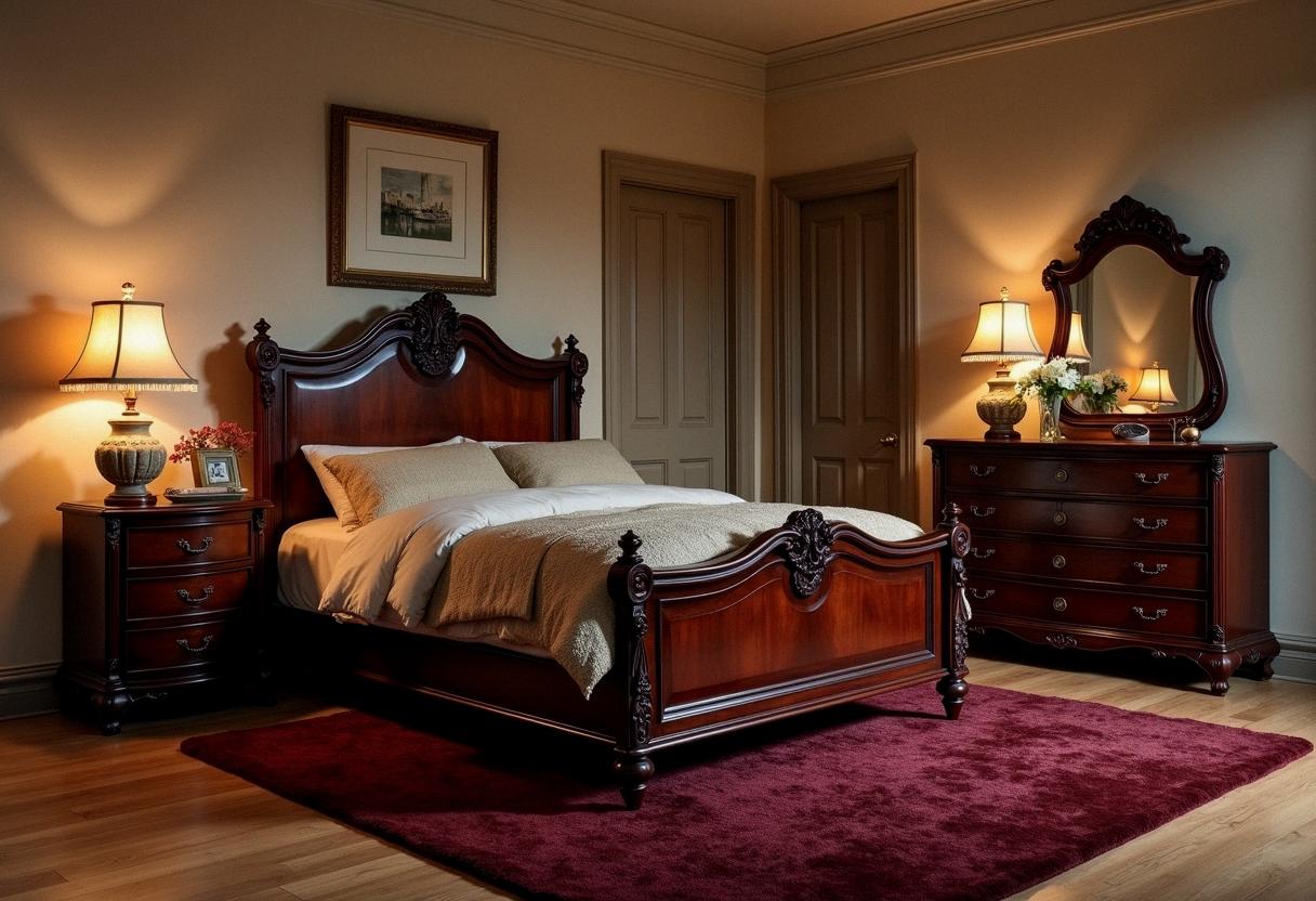 bedroom decor dark furniture