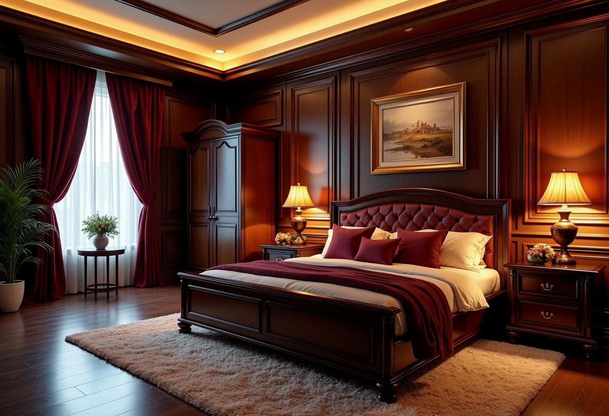bedroom decor dark furniture