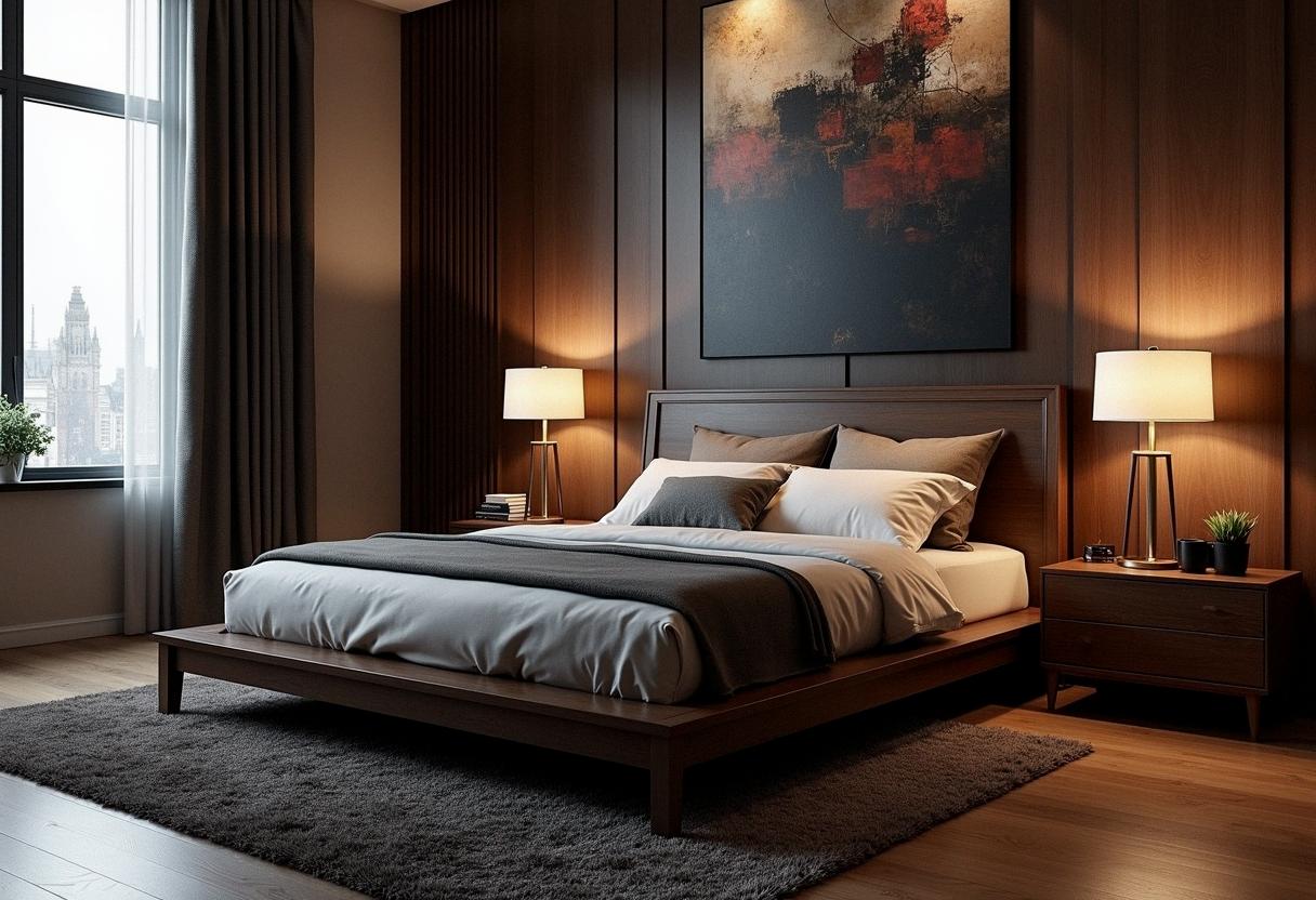 bedroom decor dark furniture