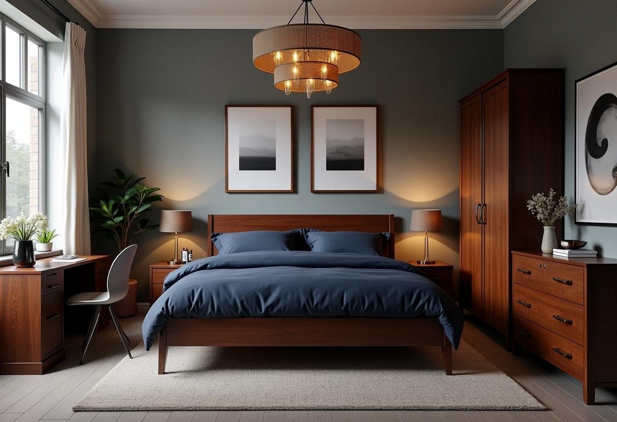 bedroom decor dark furniture