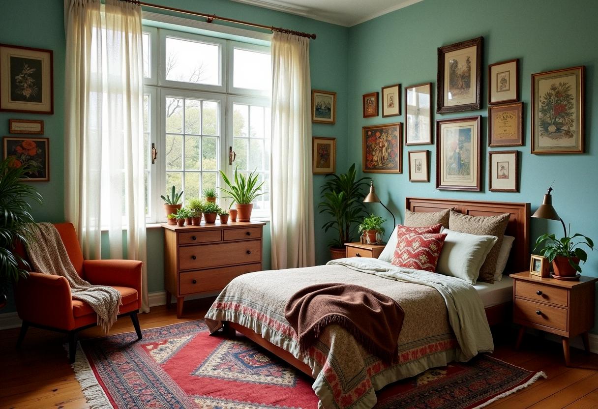 bedroom decor ecletic