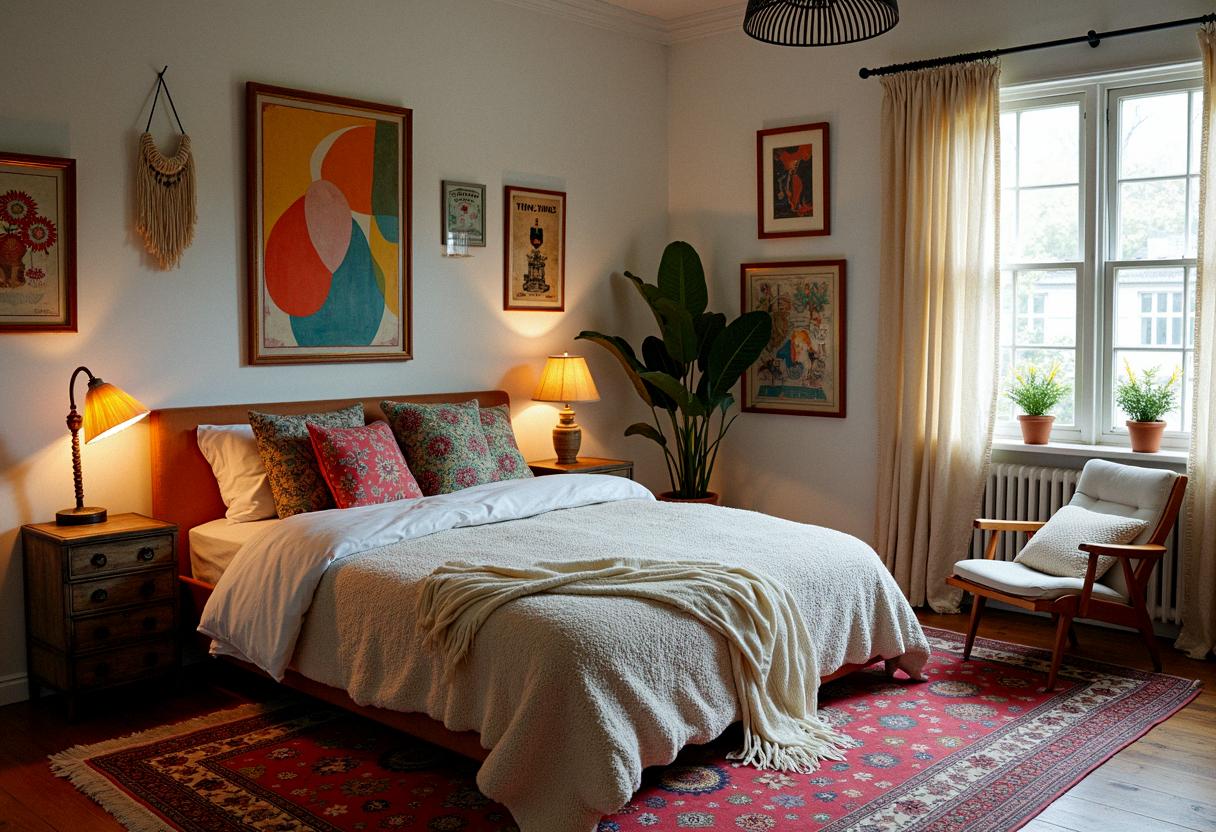 bedroom decor ecletic