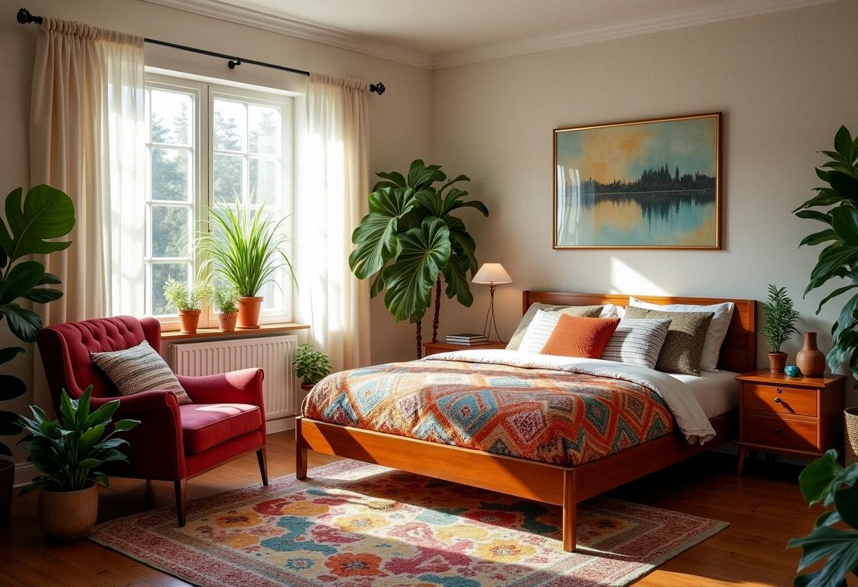 bedroom decor ecletic