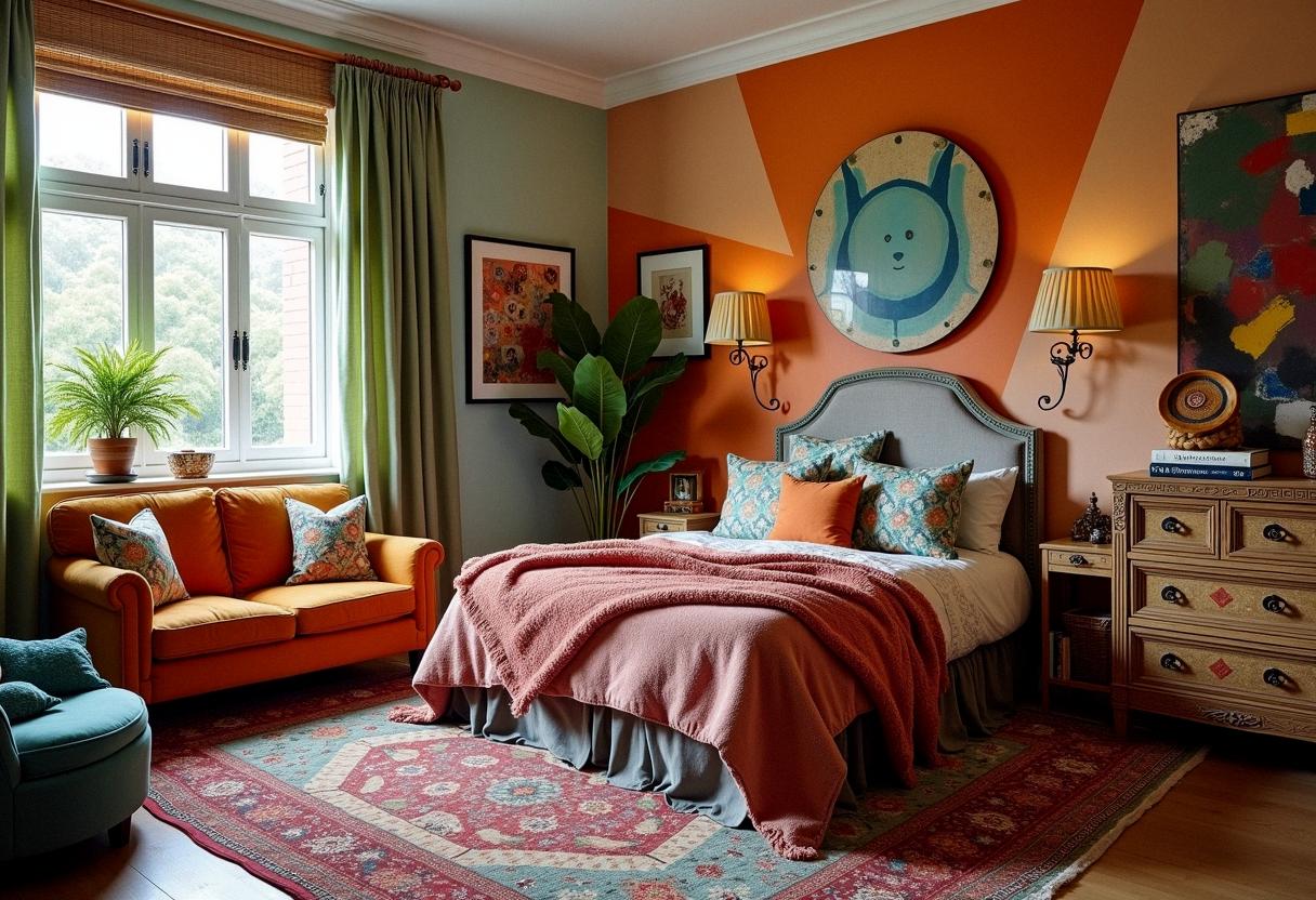 bedroom decor ecletic