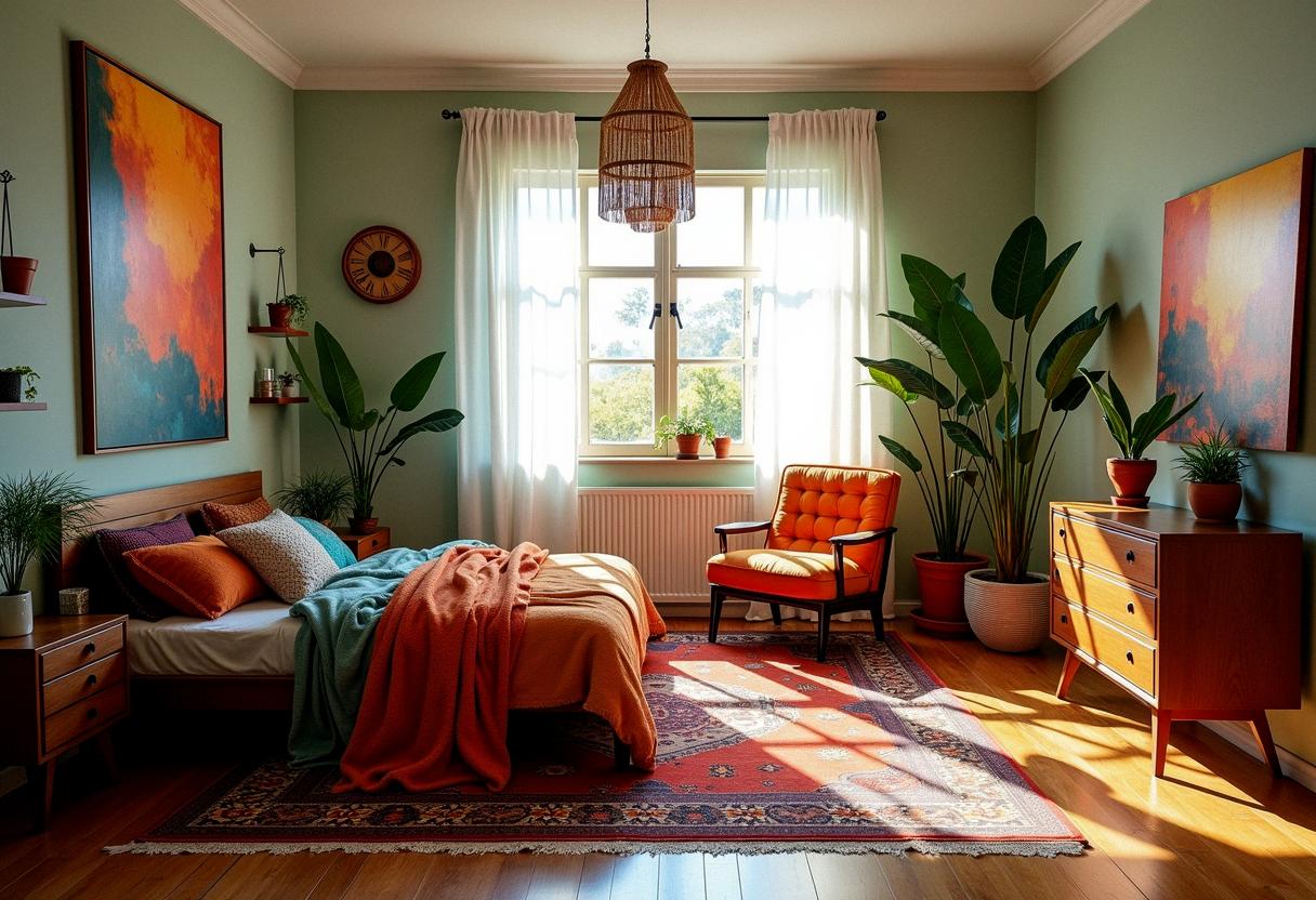 bedroom decor ecletic
