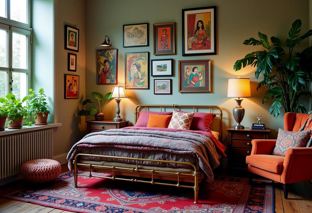 bedroom decor ecletic