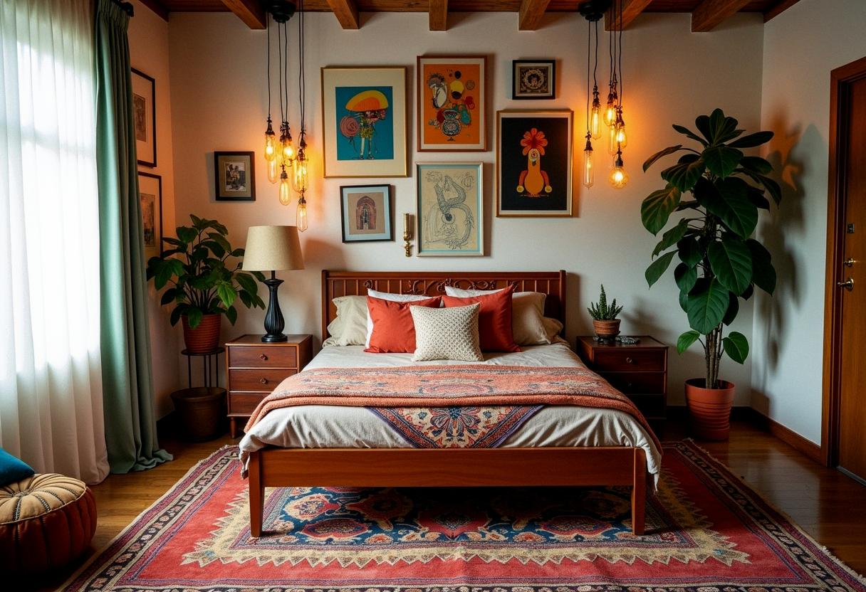 bedroom decor ecletic