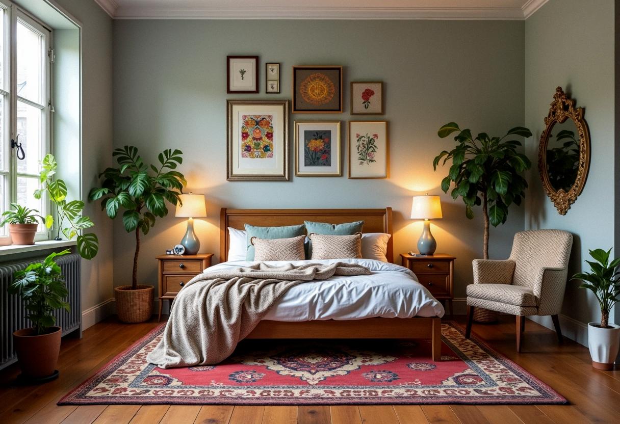 bedroom decor ecletic