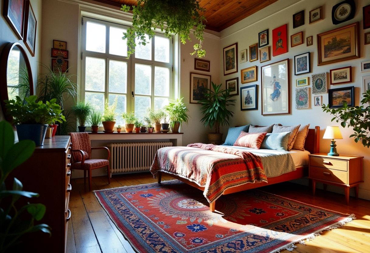 bedroom decor ecletic