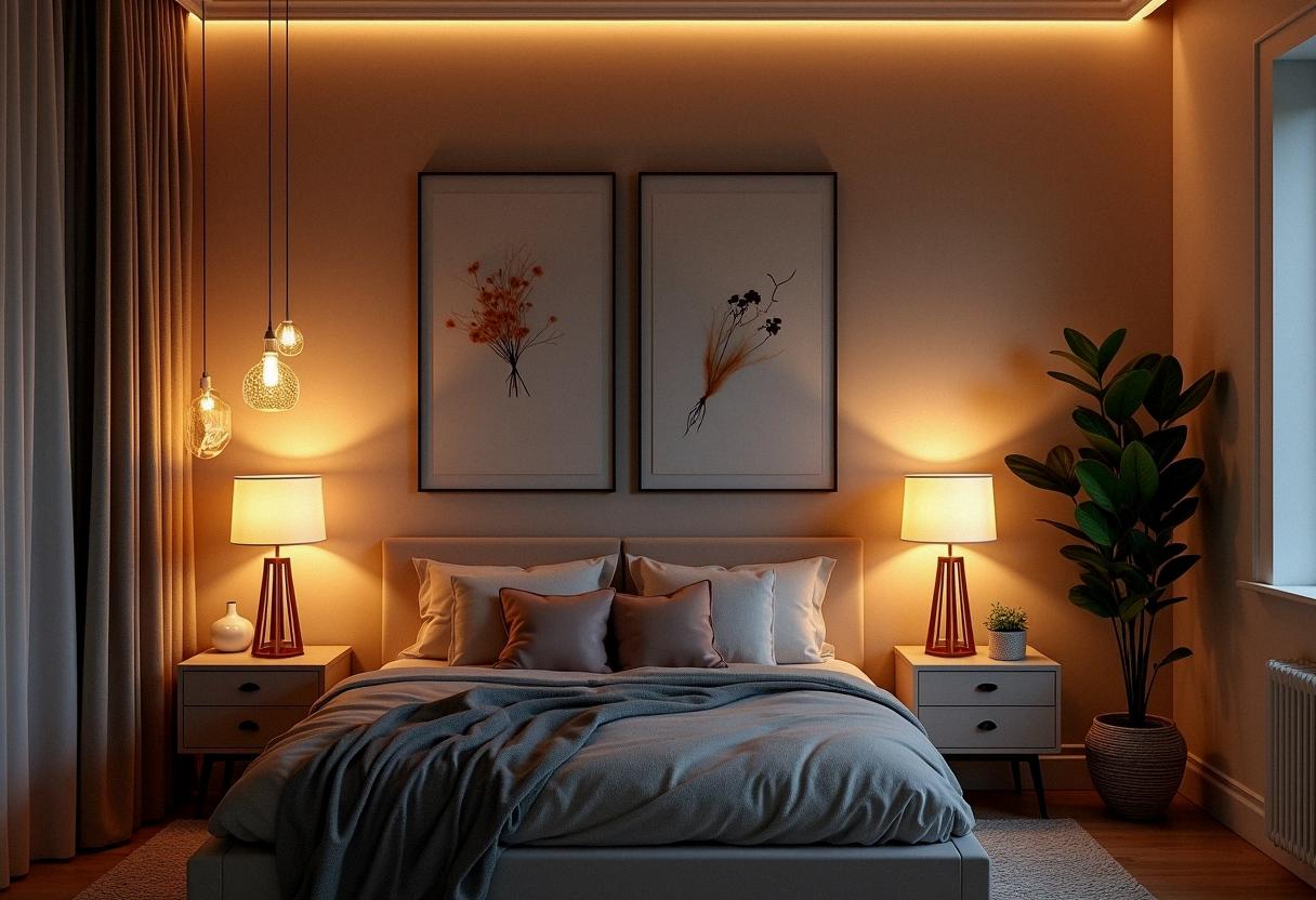 bedroom decor lights