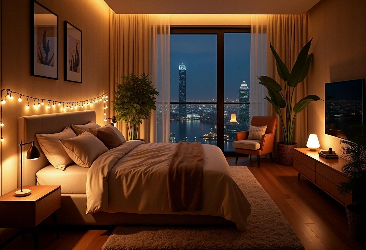 bedroom decor lights