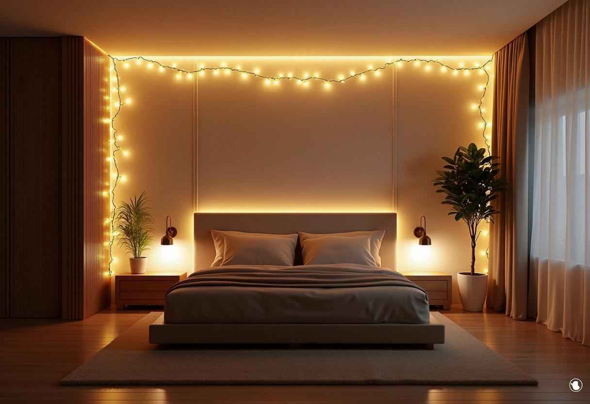 bedroom decor lights