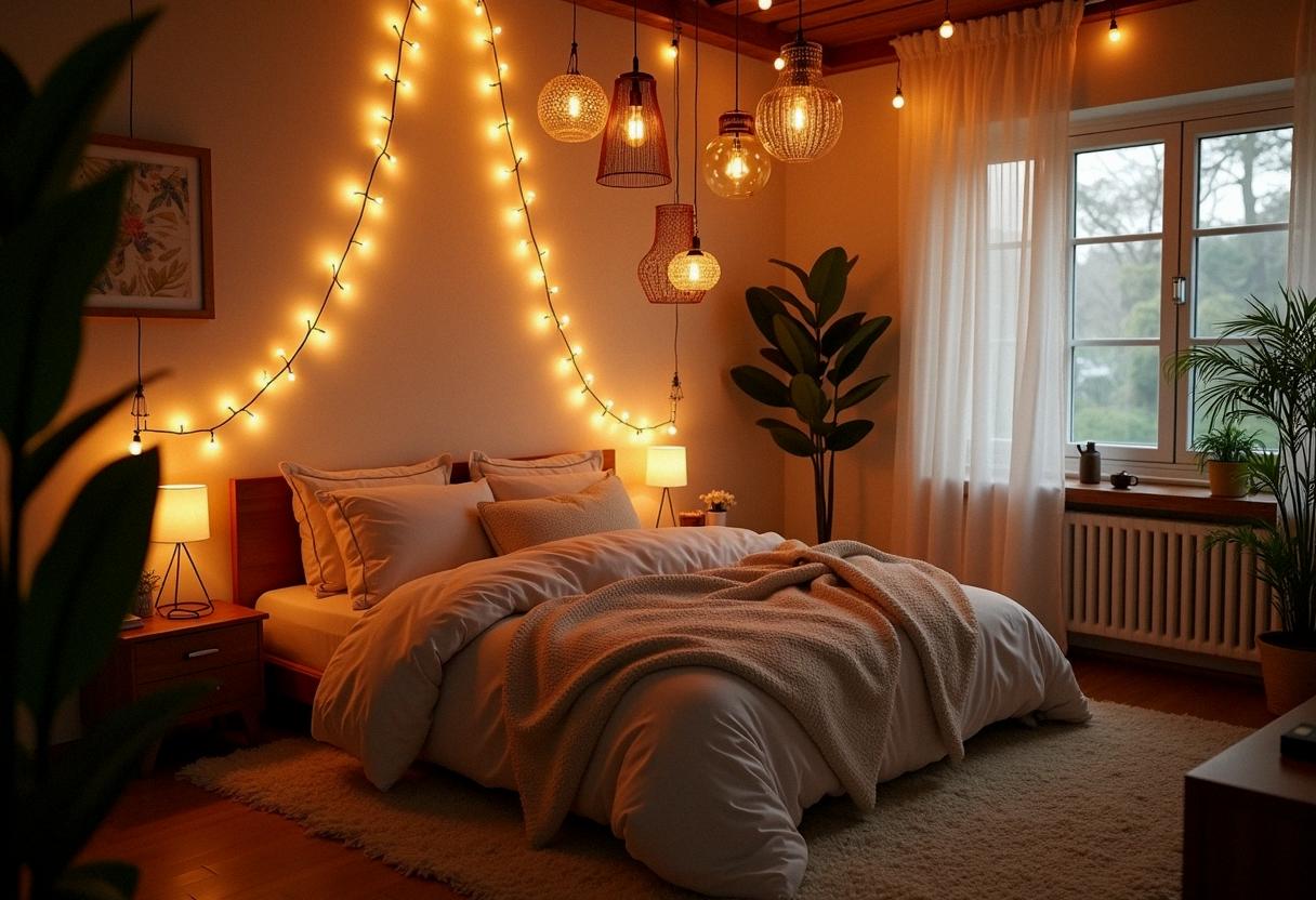 bedroom decor lights