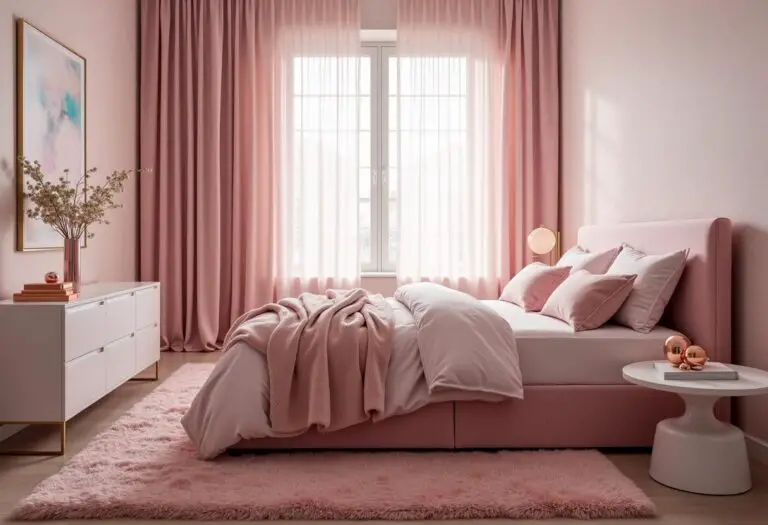 Bedroom Decor Pink 00001