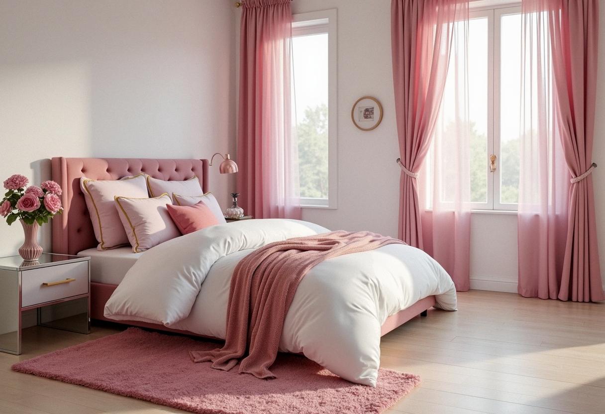 bedroom decor pink