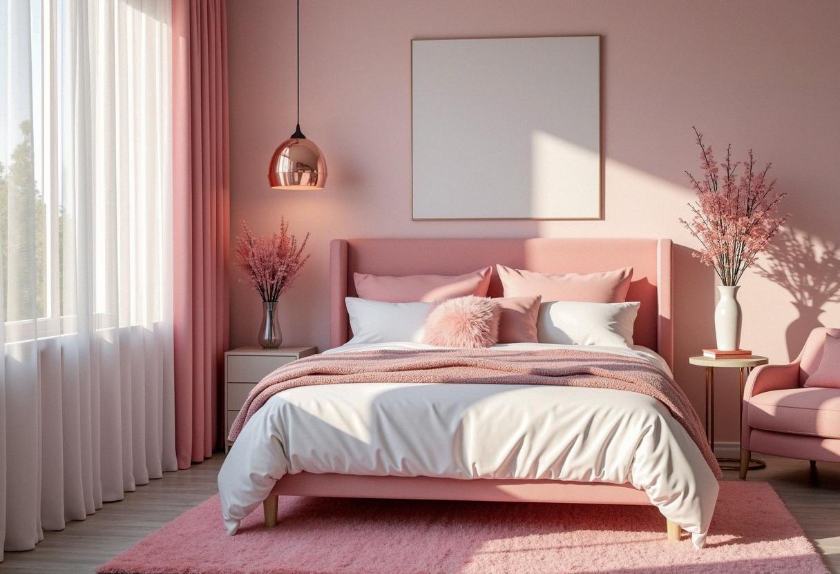 bedroom decor pink