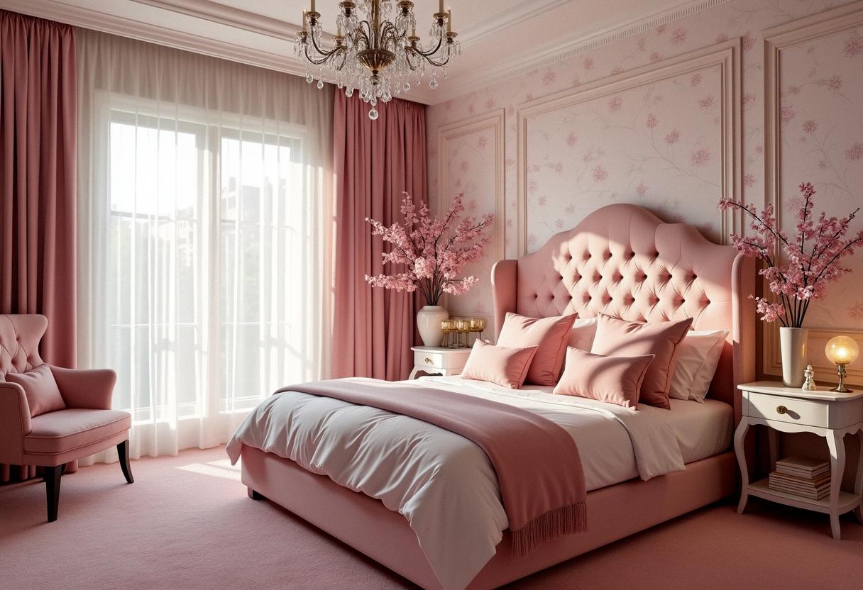 bedroom decor pink