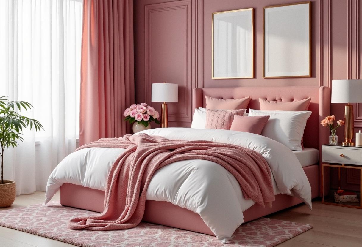 bedroom decor pink