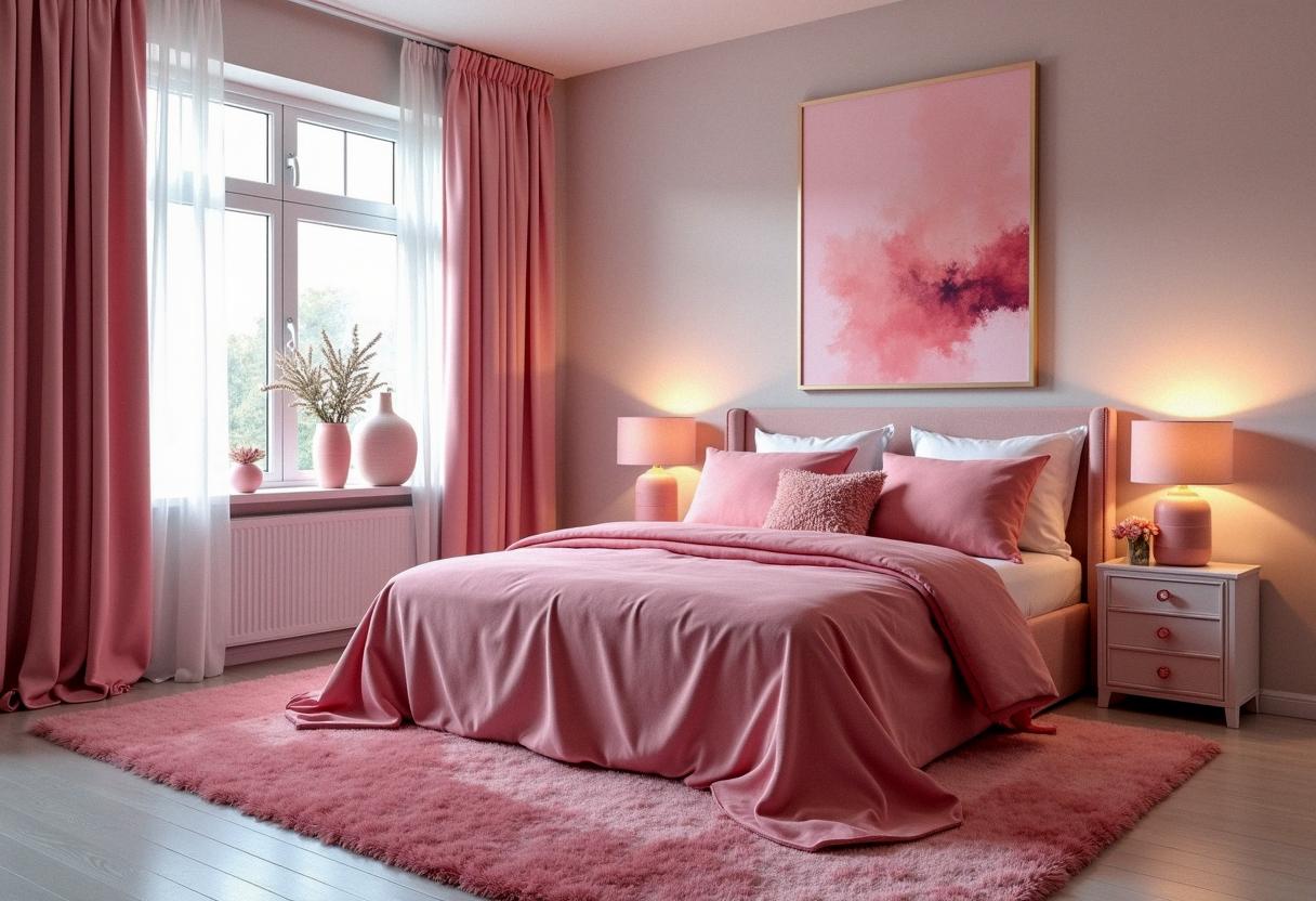 bedroom decor pink