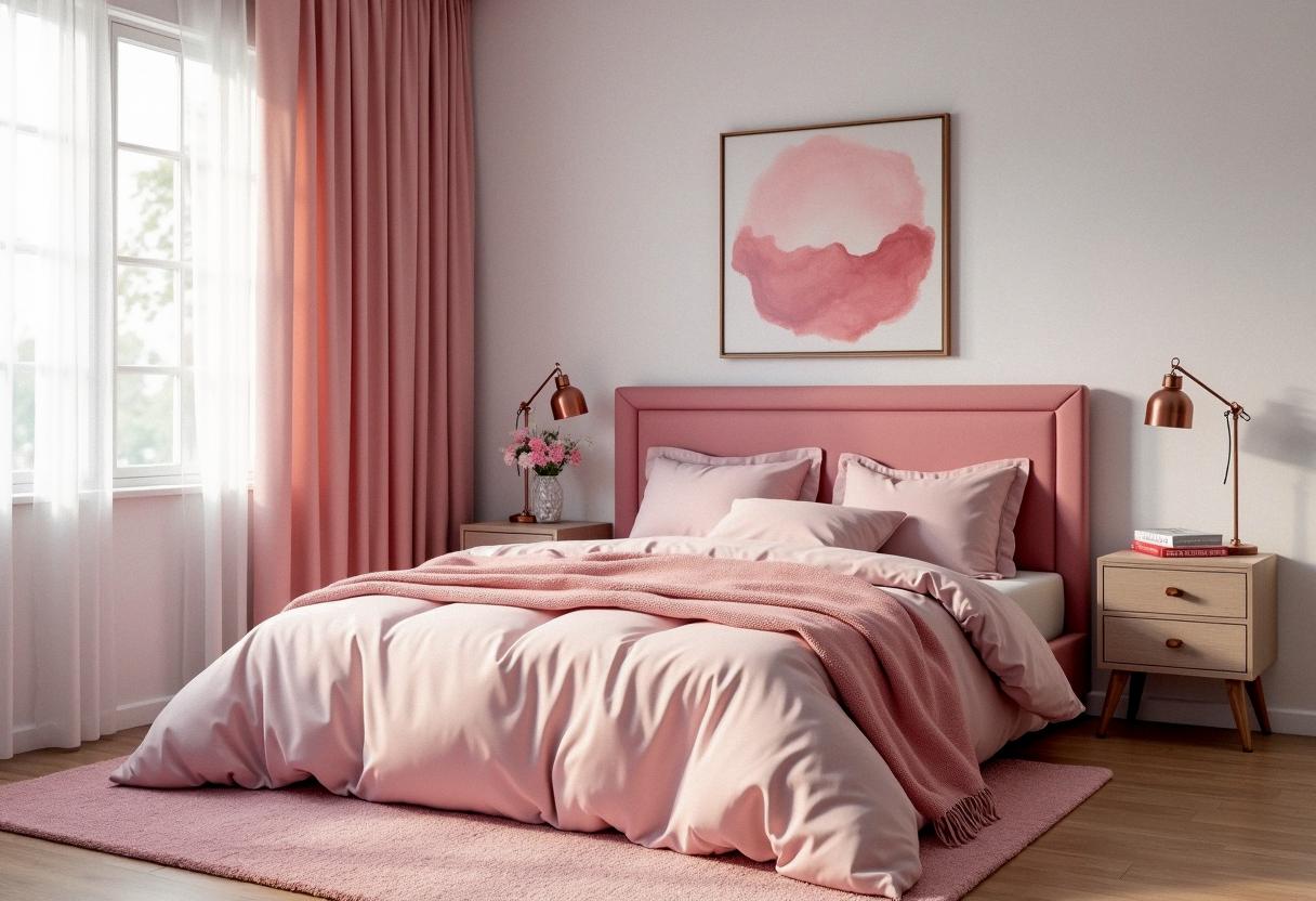 bedroom decor pink