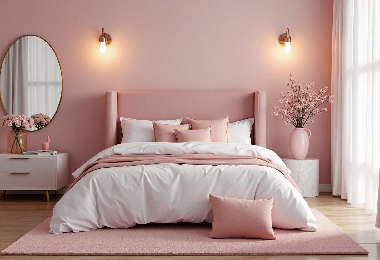 bedroom decor pink