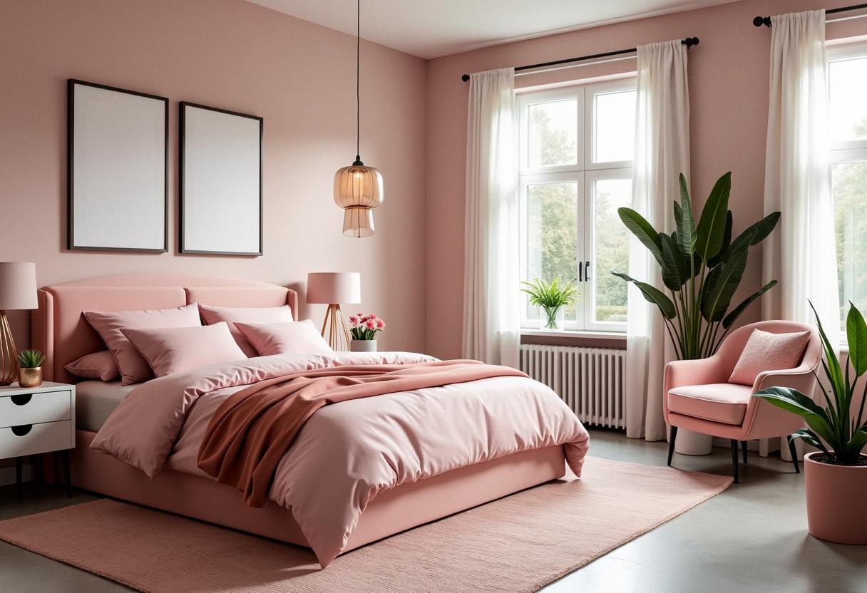 bedroom decor pink