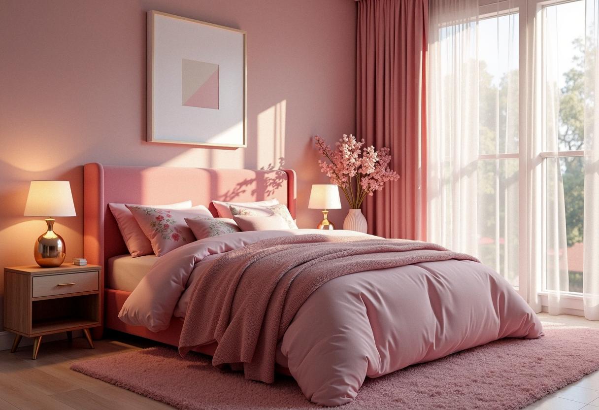 bedroom decor pink