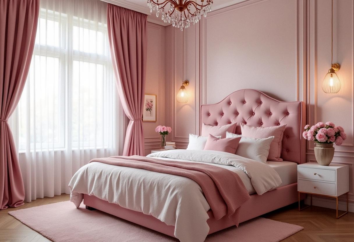 bedroom decor pink