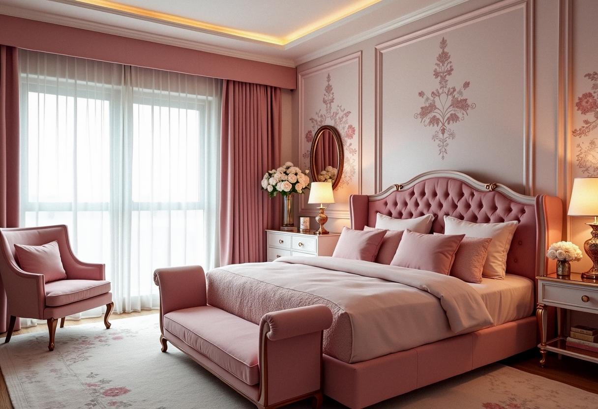 bedroom decor pink