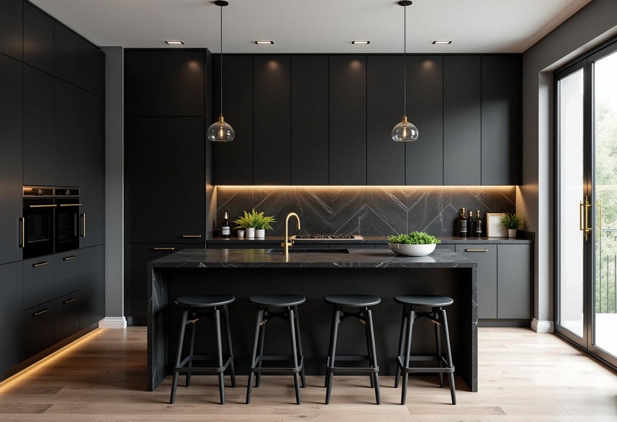 kitchen decor black