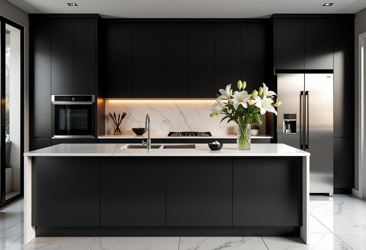 kitchen decor black