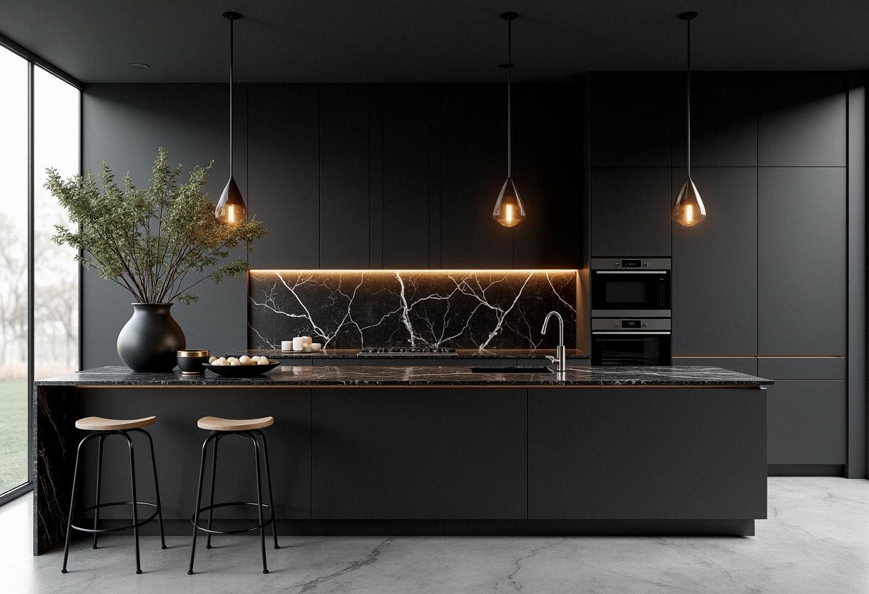 kitchen decor black