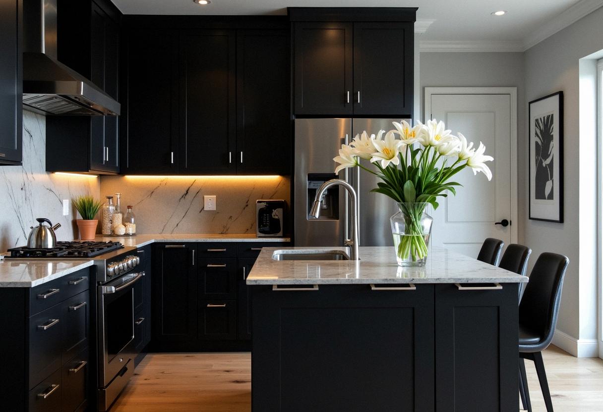 kitchen decor black