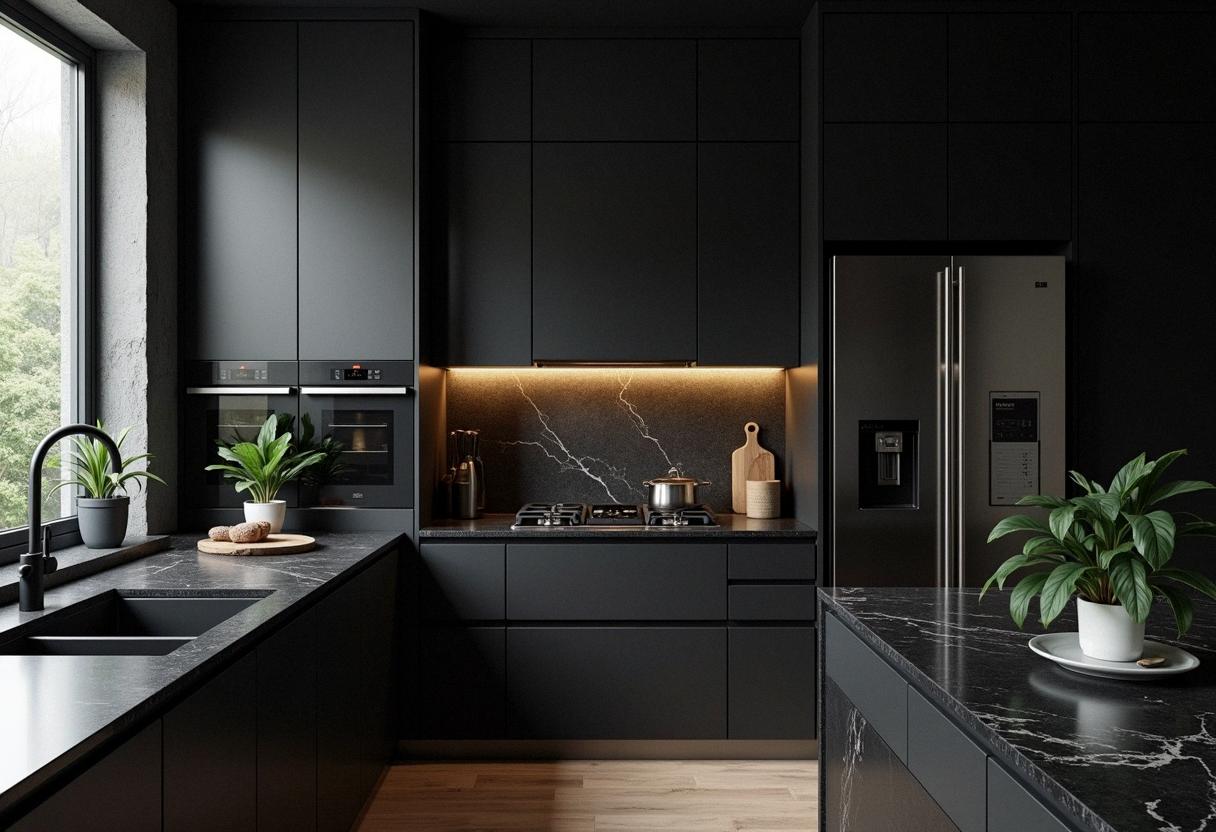 kitchen decor black