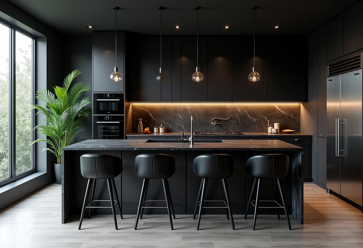 kitchen decor black