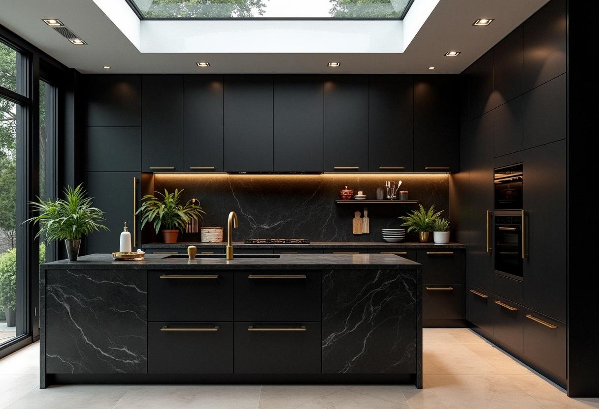 kitchen decor black