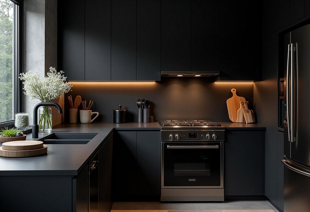 kitchen decor black