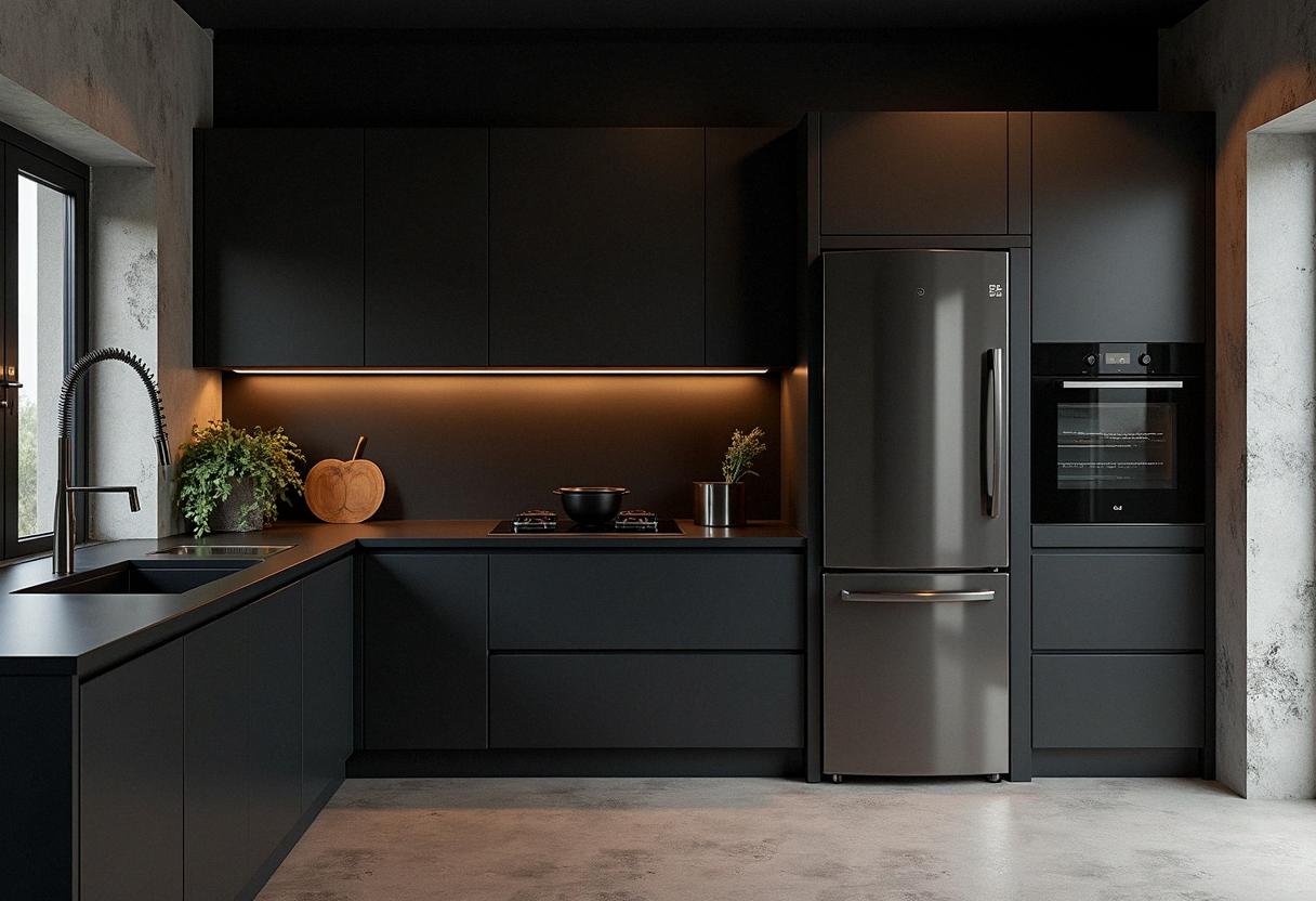 kitchen decor black