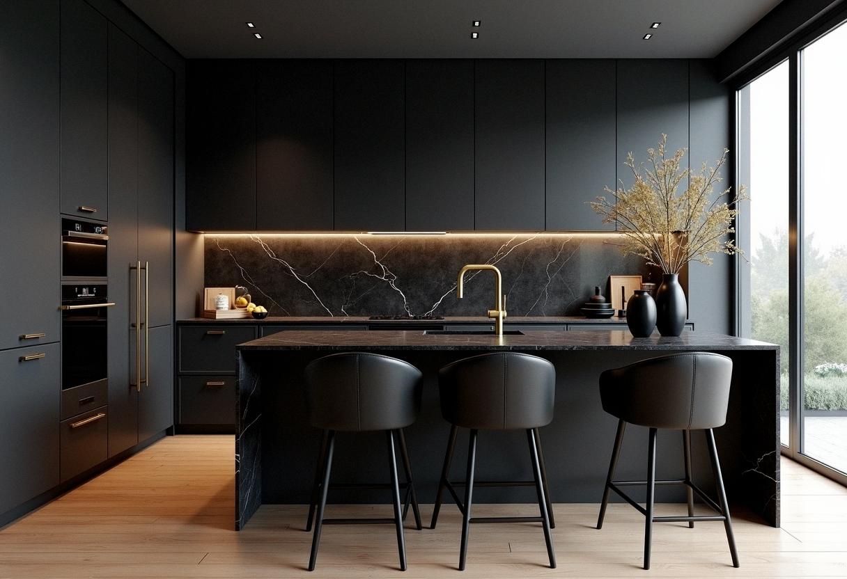 kitchen decor black