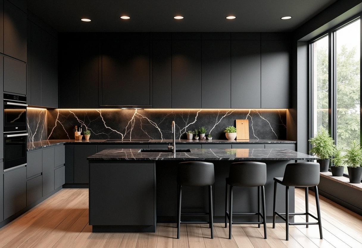 kitchen decor black