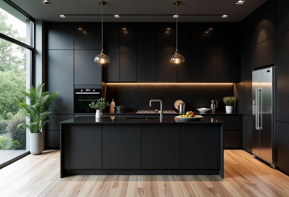 kitchen decor black
